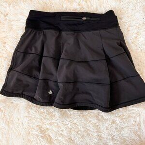 Lululemon Pace Rival Skirt Black - size 2